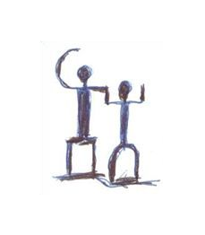 Zweisamkeit I schwarzer Stift I 7,0 x 10,0 I 2014