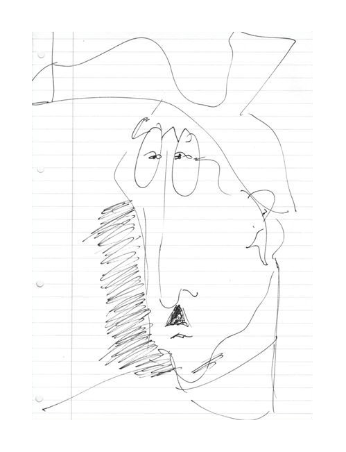 Serie Fernando Pessoa I schwarzer Stift I 19,0 x 27,5 I 1988