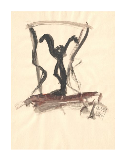 Orang I Aquarell I 29,0 x 39,0 I 2013