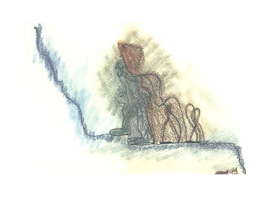 Tusche mit Buntstift I 37,0 x 25,0 I 1977