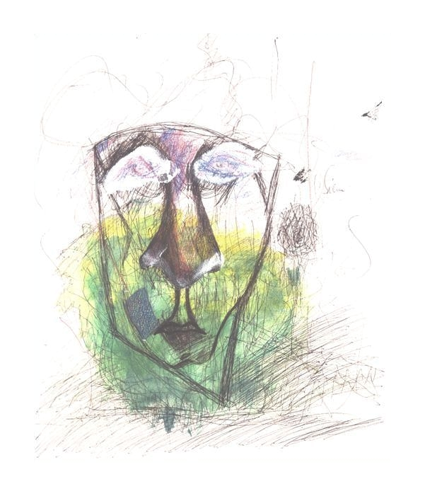 Siena I Aquarell mit Tusche und Buntstift I 35,5 x 42,5